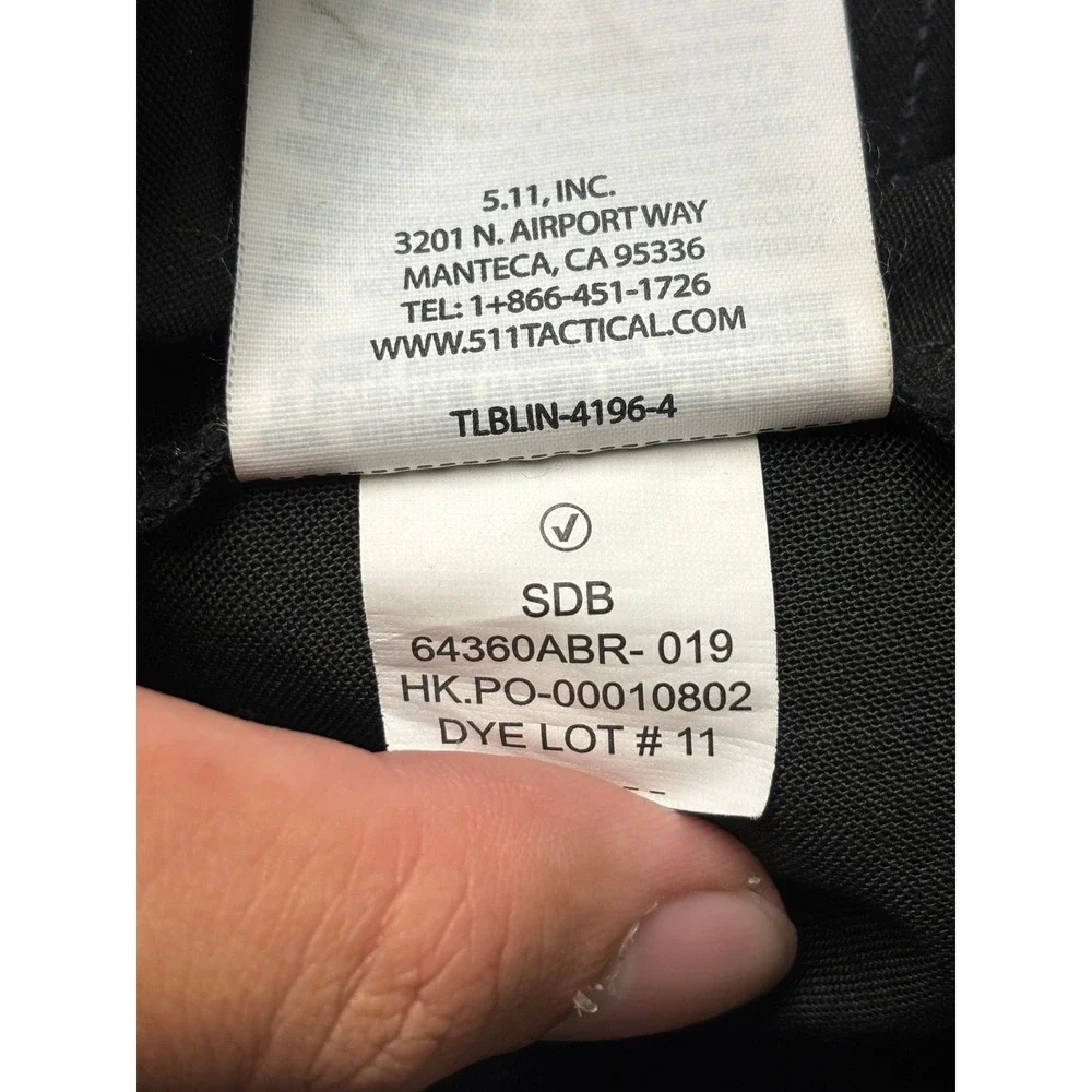 5.11 Tactical Series Black Ripstop Cargo Pants Womens 16 W34 L32 Regular